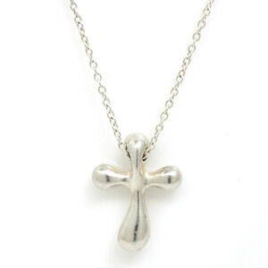 Tiffany Co Elsa Peretti Cross Silver Pendant